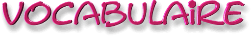 vocabulaire